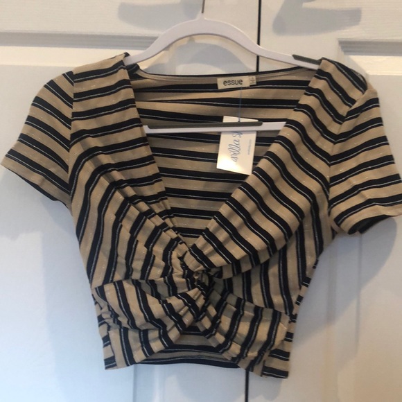 Twist Front Crop Top - Picture 1 of 2